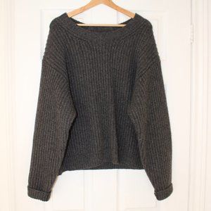 Acne Studios Grey Knitted Sweater